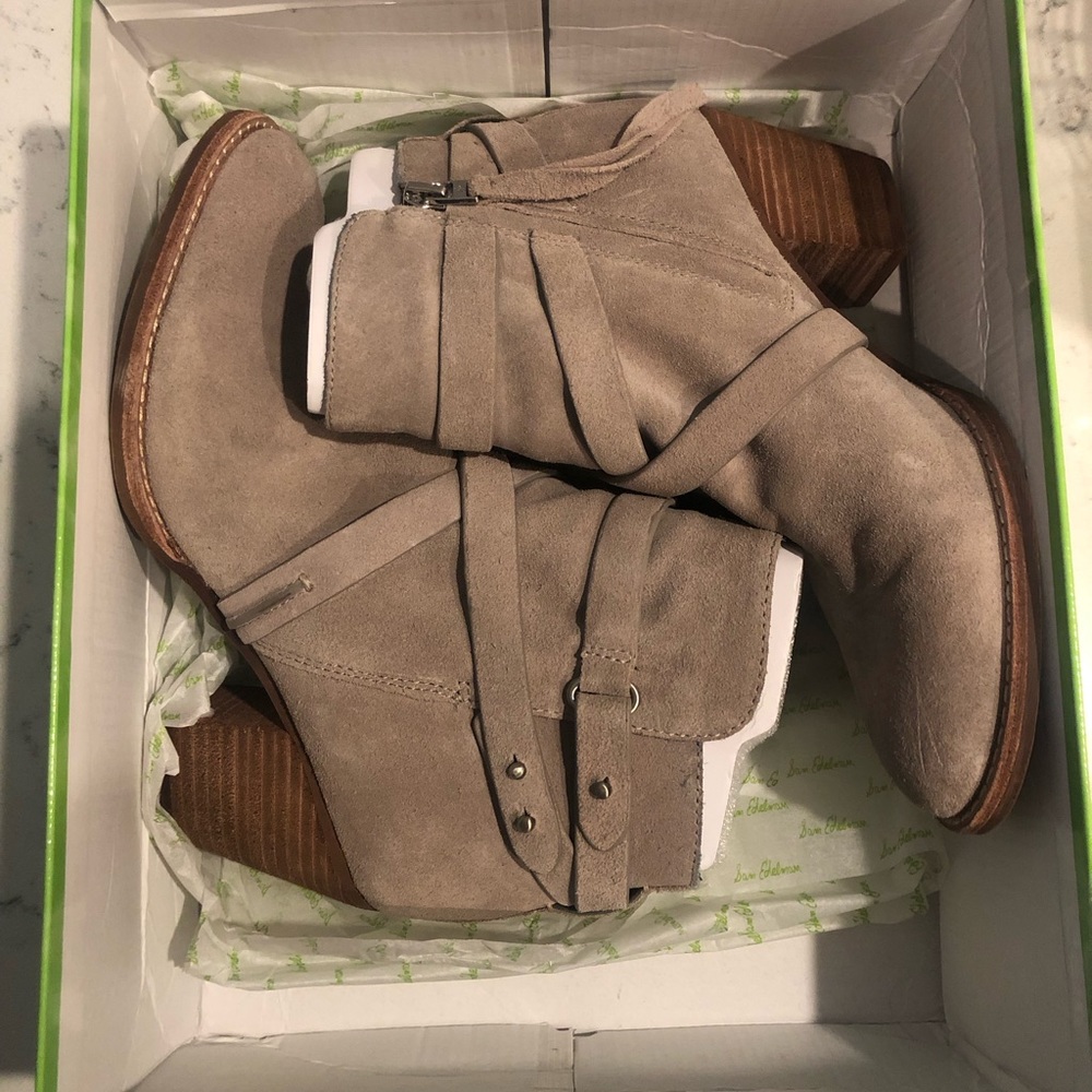 Sam Edelman Merton Suede Booties- new!